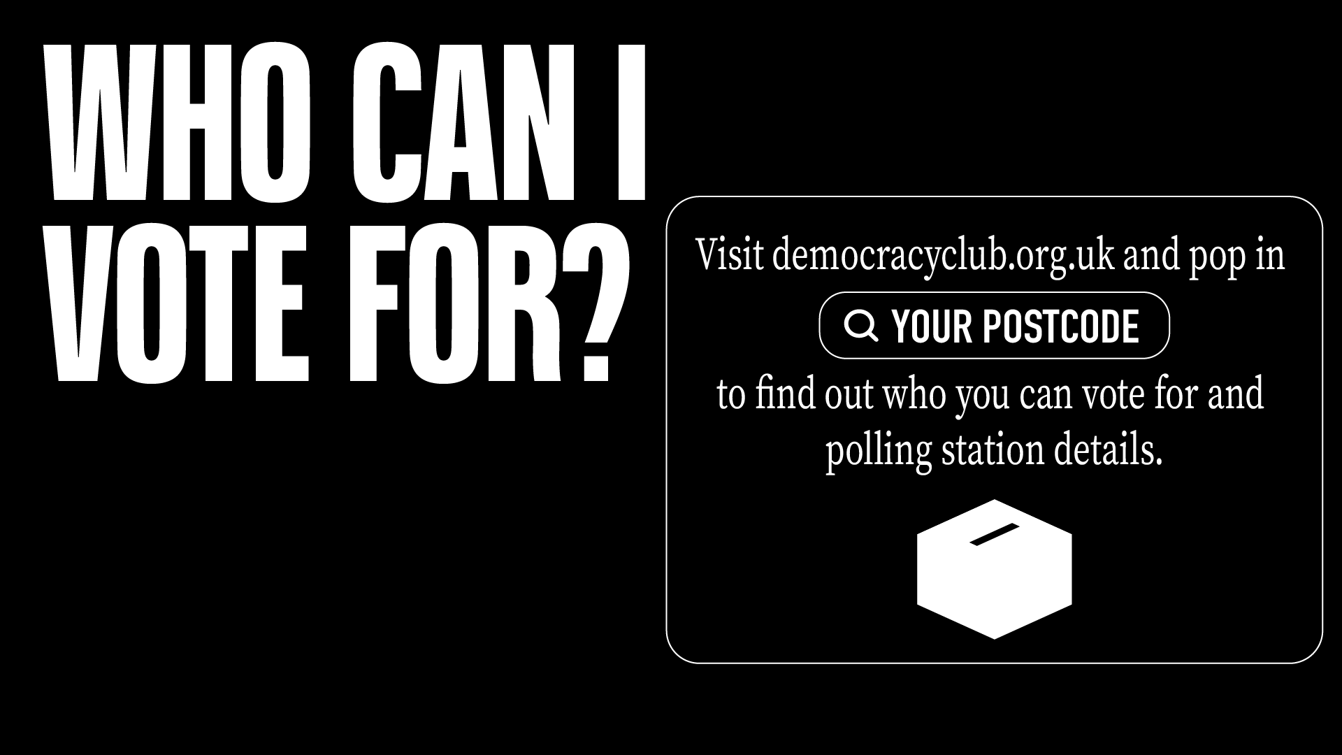 Who can I vote for?